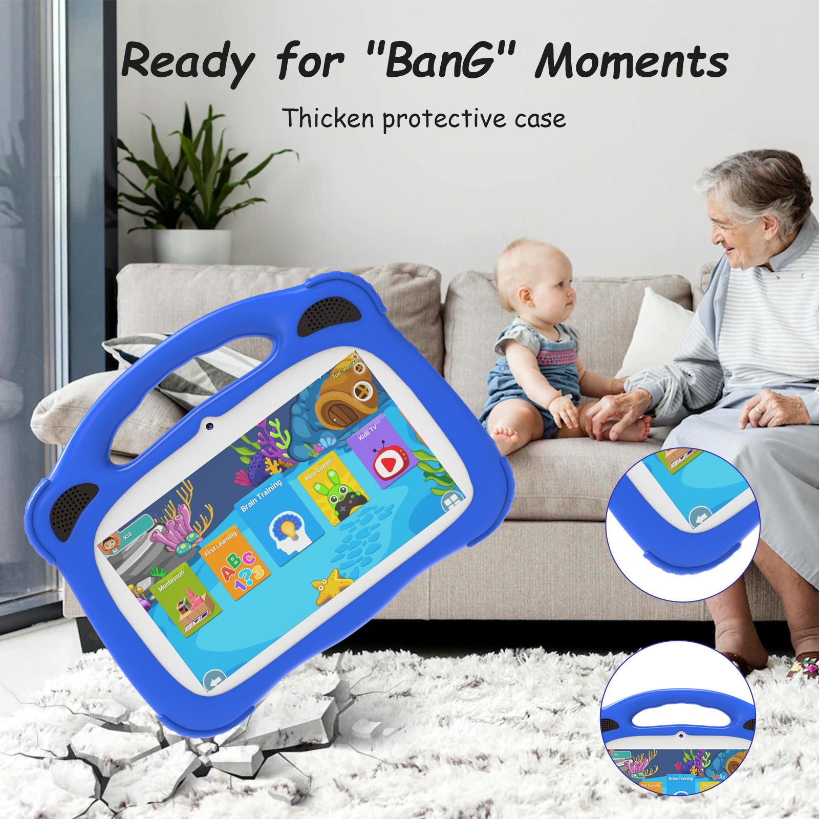 7 Inch Android 12 2GB 32GB Para Children Educational Learning Tab Tablette Pour Enfant Android Kids Tablets