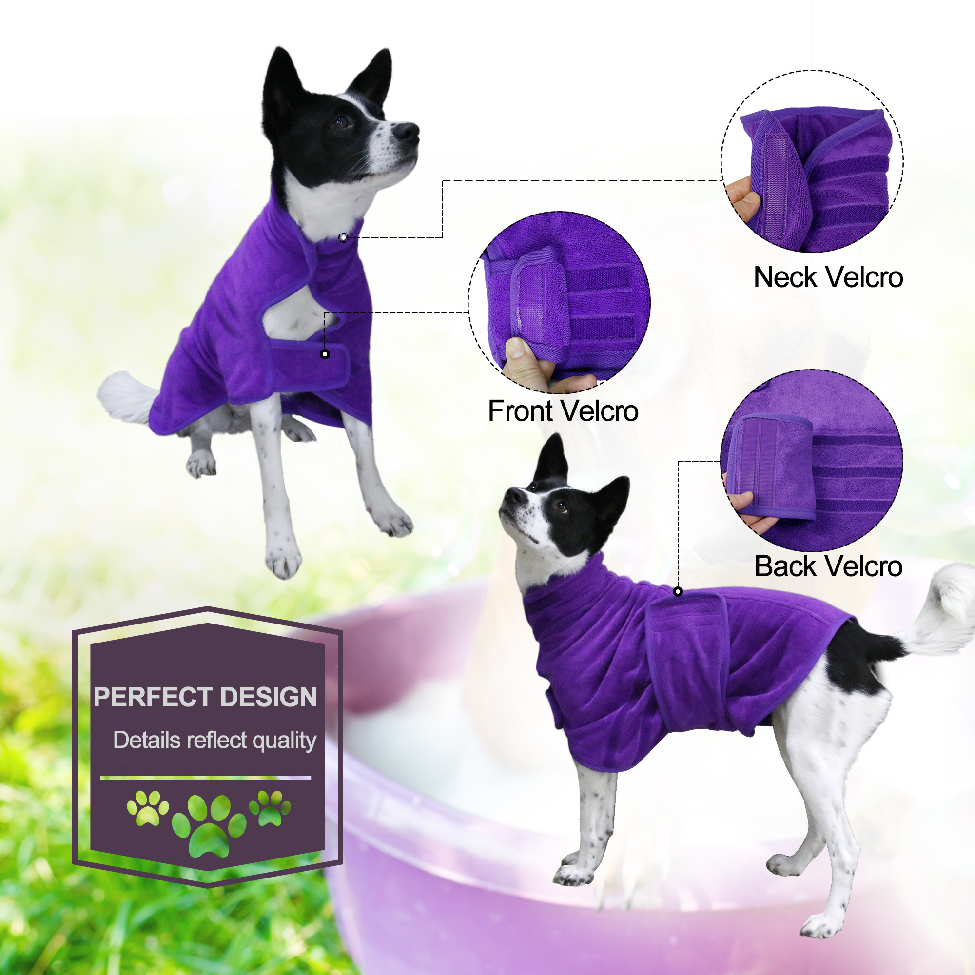 OEM ropa de perro High quality luxury dog clothes pet clothes bulk dog bathrobe