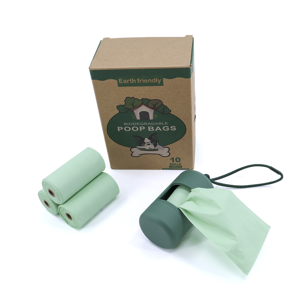 Custom Eco Friendly Bio Degradable Biodegradable Cornstarch Compostable Doggy Poo Dog Waste Poop Bag