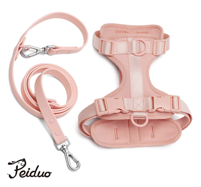 Hot Sale PVC Rubber Dog Leash Silicone Dog Collar TPU Dog Collar And Leash Set Personalized