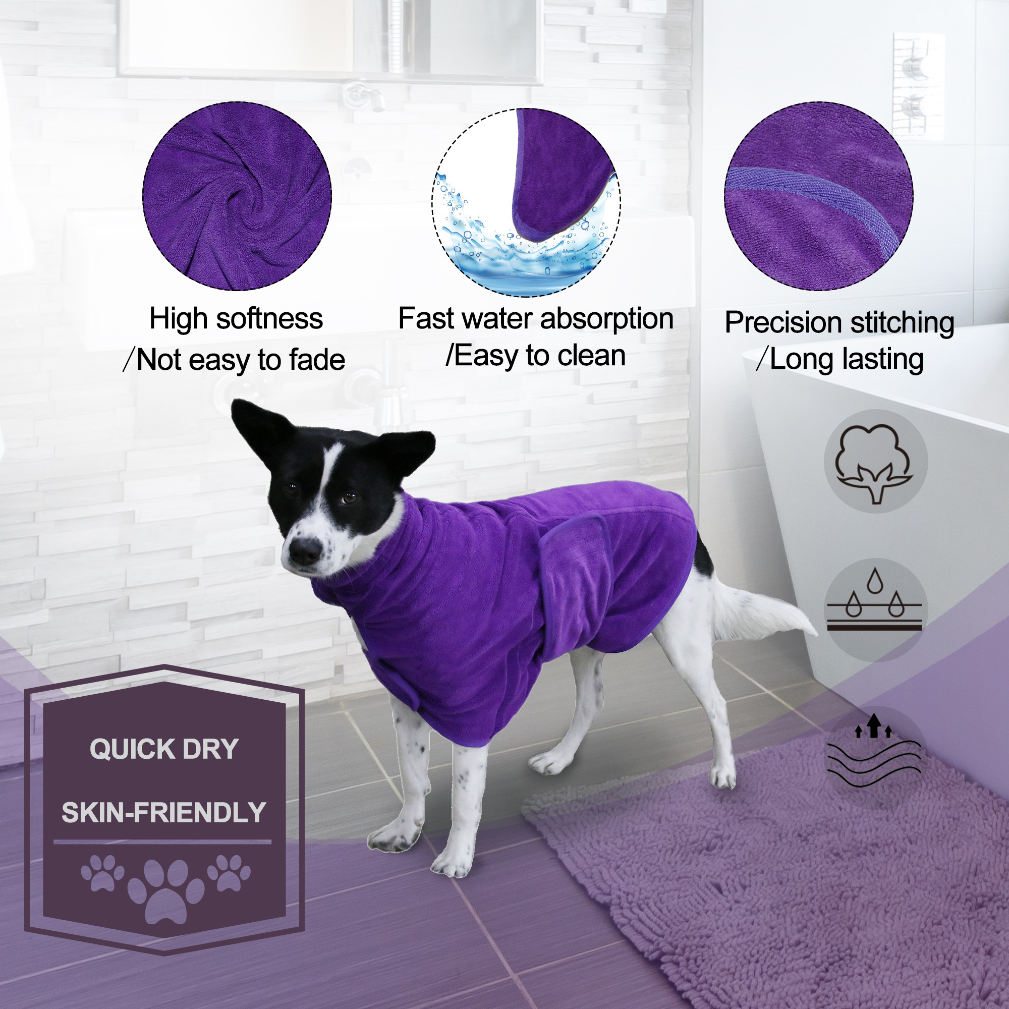 OEM ropa de perro High quality luxury dog clothes pet clothes bulk dog bathrobe