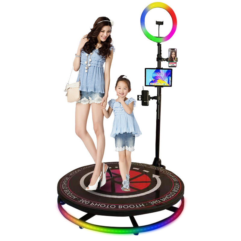 Made in China spin camera platform 360 photo booth rotating machine Fully automatic selfie magic cabina de foto 360 photo booth