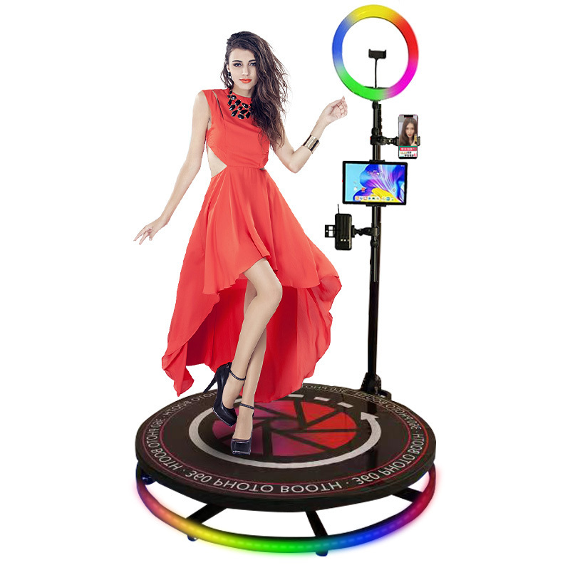 Made in China spin camera platform 360 photo booth rotating machine Fully automatic selfie magic cabina de foto 360 photo booth