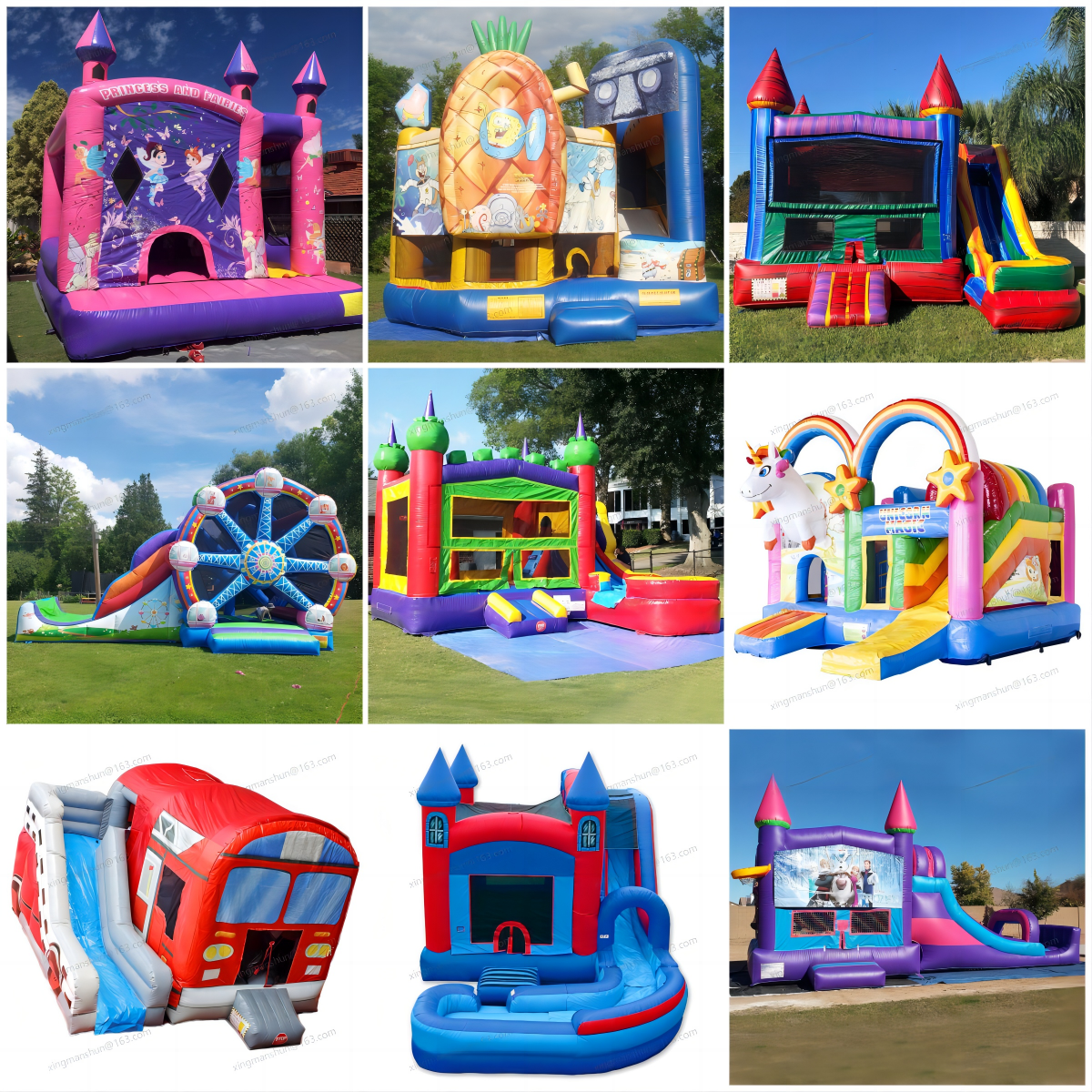 Hot Sale commercial spider man bouncy castle slide combo inflatable bouncer   jumping castle for kids