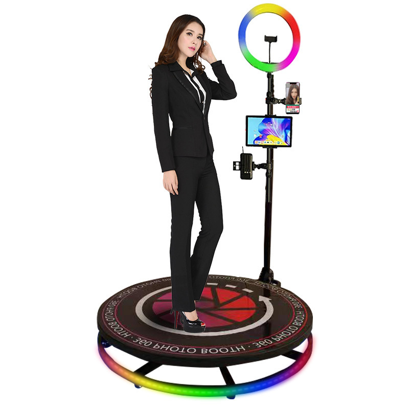 Made in China spin camera platform 360 photo booth rotating machine Fully automatic selfie magic cabina de foto 360 photo booth