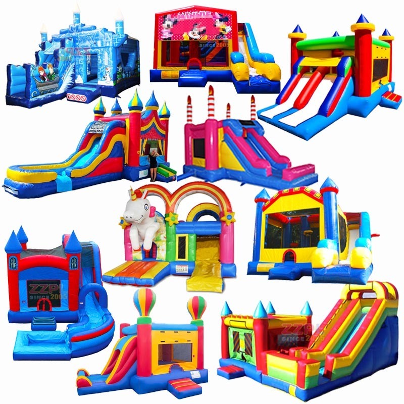 Bounce House For Girls Swimming Jumping Castle Inflatable Bouncer Club Material Night Fire Truck Sand Bags Super Mario