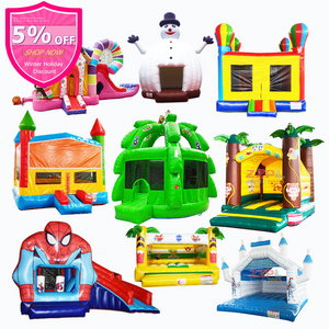 Cartoon Character Jumping Castles Inflatable Bouncy Castle Giant White Custom Bounce Slide Ball Pit For Kids Adults