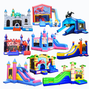 2019 New Design Ocean Of Dreams Wet N Dry Inflatable Water Slide