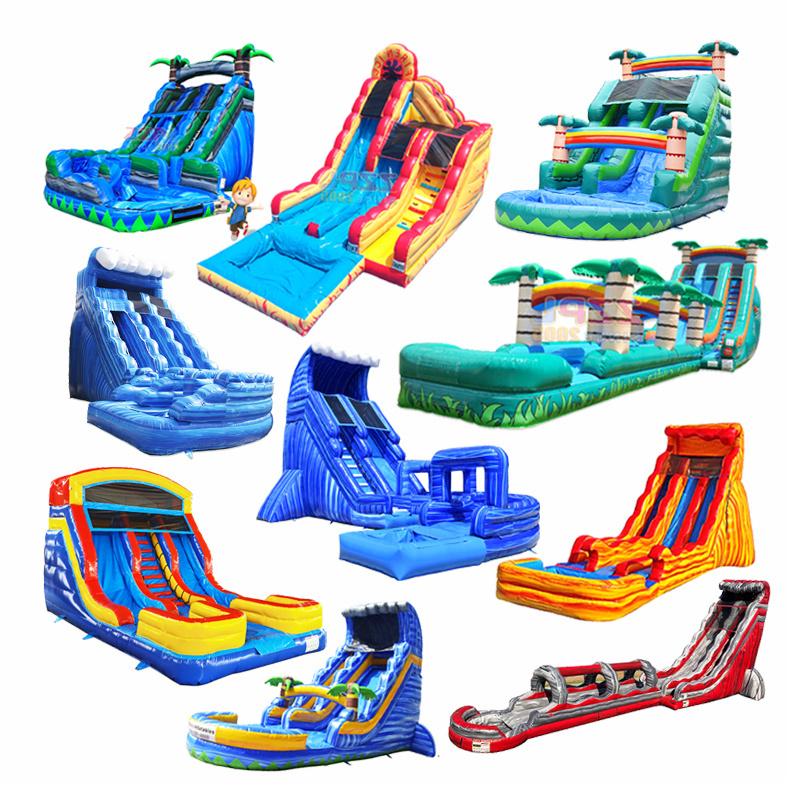 22Ft Screamer Inflatable Slide Combo Water Fast Shipping Children Toy Slides Big Kahuna For Sale Fairground Obstacle