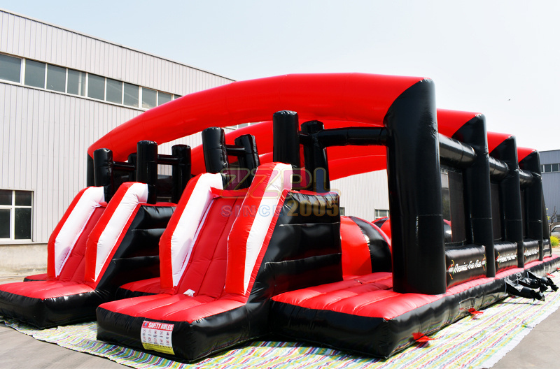 Monster Truck Inflatable Obstacle Course Pirate With Bounce Giant 5K Run Crash Park Boot Camp Courses