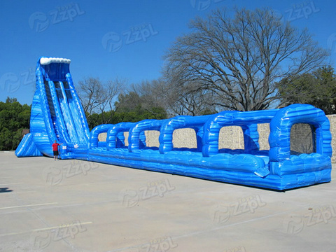 Large PVC Inflatable Volcano Water Slide Inflatable Beach Slide