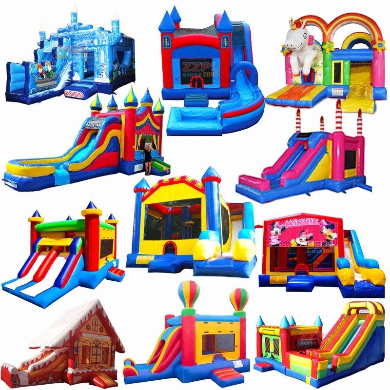 Bounce House For Girls Swimming Jumping Castle Inflatable Bouncer Club Material Night Fire Truck Sand Bags Super Mario