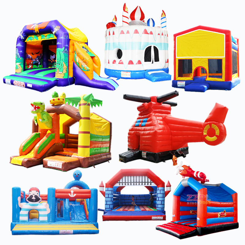 Large Inflatable Castle Bouncy House Police Car Jumper Bouncer With Side For Kids White Bounce Wedding Spiderman Jumping