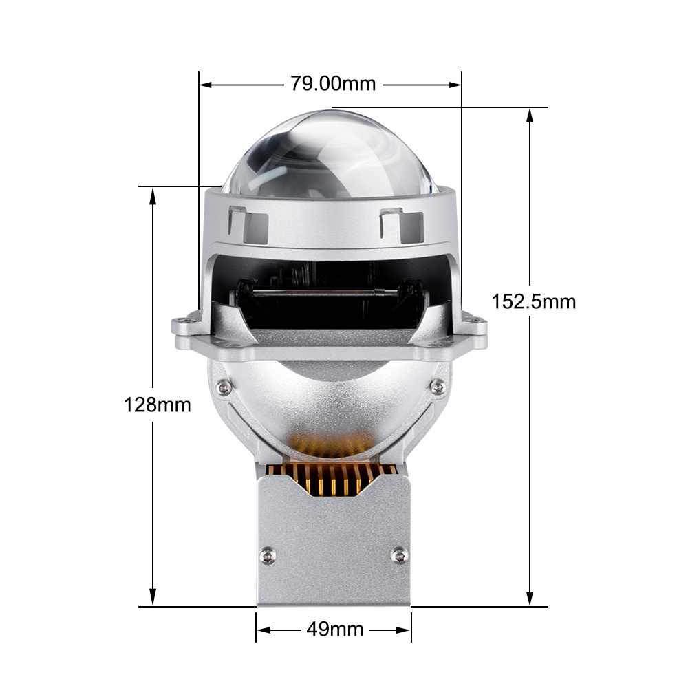 OEM 12V Led Projector Lens Universal Car headlights Retrofit bi  High Low Beam 115W Headlight Car Lamp