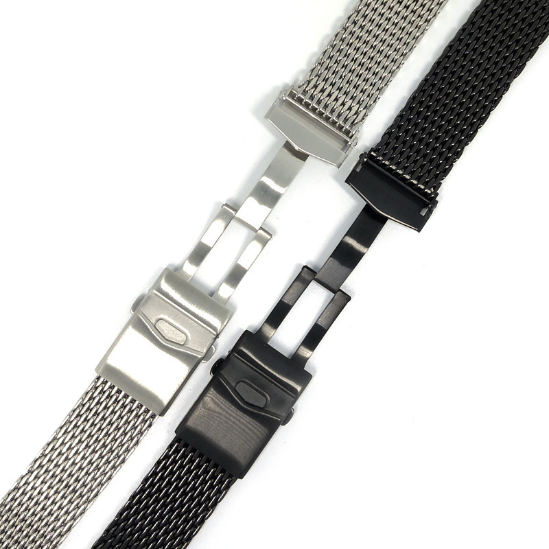 Luxury Fashion 18mm 20mm 22mm Watch Strap Stainless Steel Solid Metal MESH Watch Bands