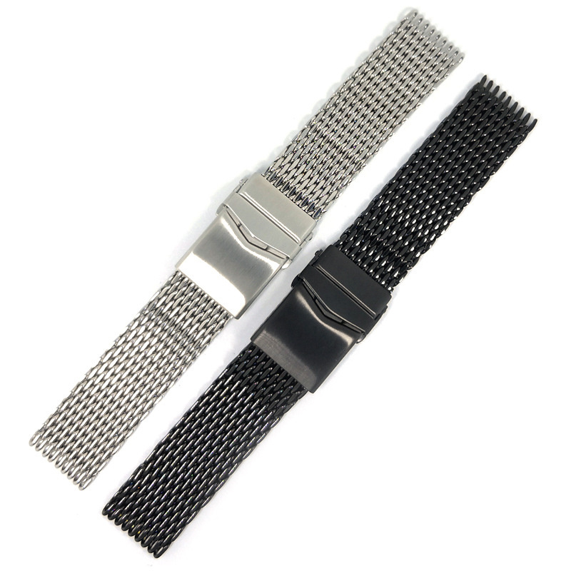 Luxury Fashion 18mm 20mm 22mm Watch Strap Stainless Steel Solid Metal MESH Watch Bands