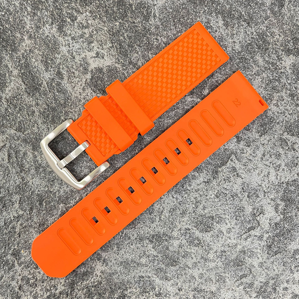 High Quality FKM Rubber watch strap Universal 20mm 22mm Luxury New Fluorine wristband sport watch belt