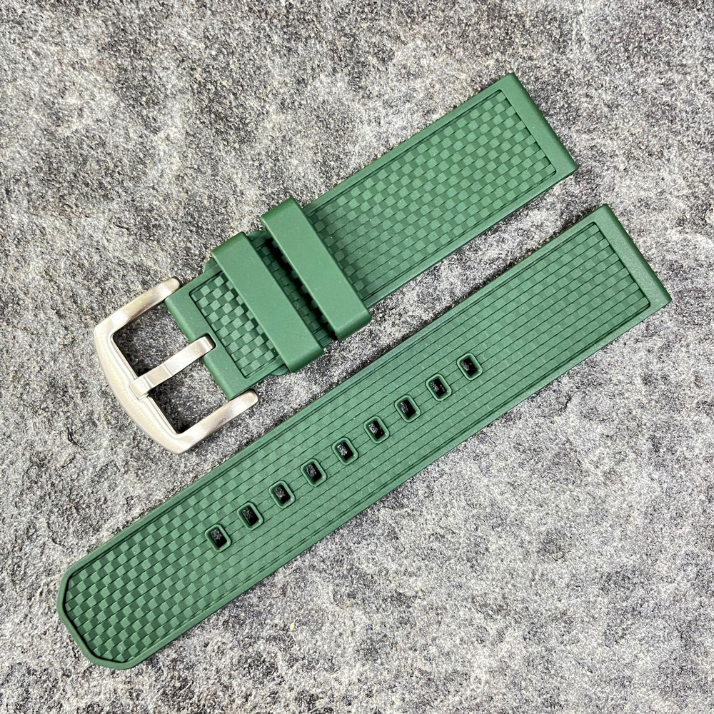 High Quality FKM Rubber watch strap Universal 20mm 22mm Luxury New Fluorine wristband sport watch belt