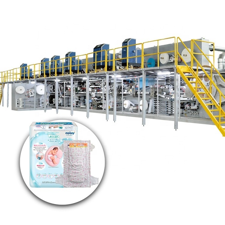 High capacity and best quality Non Woven Fabric Machine for making baby diapers