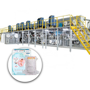 High capacity and best quality Non Woven Fabric Machine for making baby diapers