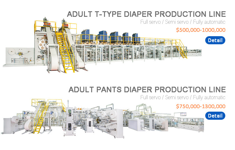 Semi Automatic Small Mini Adult Diaper Manufacturing And Packing Machine Plant