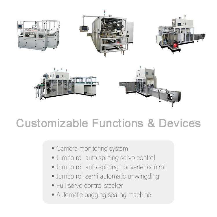 High capacity and best quality Non Woven Fabric Machine for making baby diapers