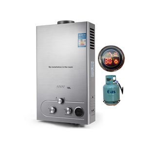 Stainless Steel Tankless Instant Boiler 18L CNG Gas Hot Water Heater gas water heater