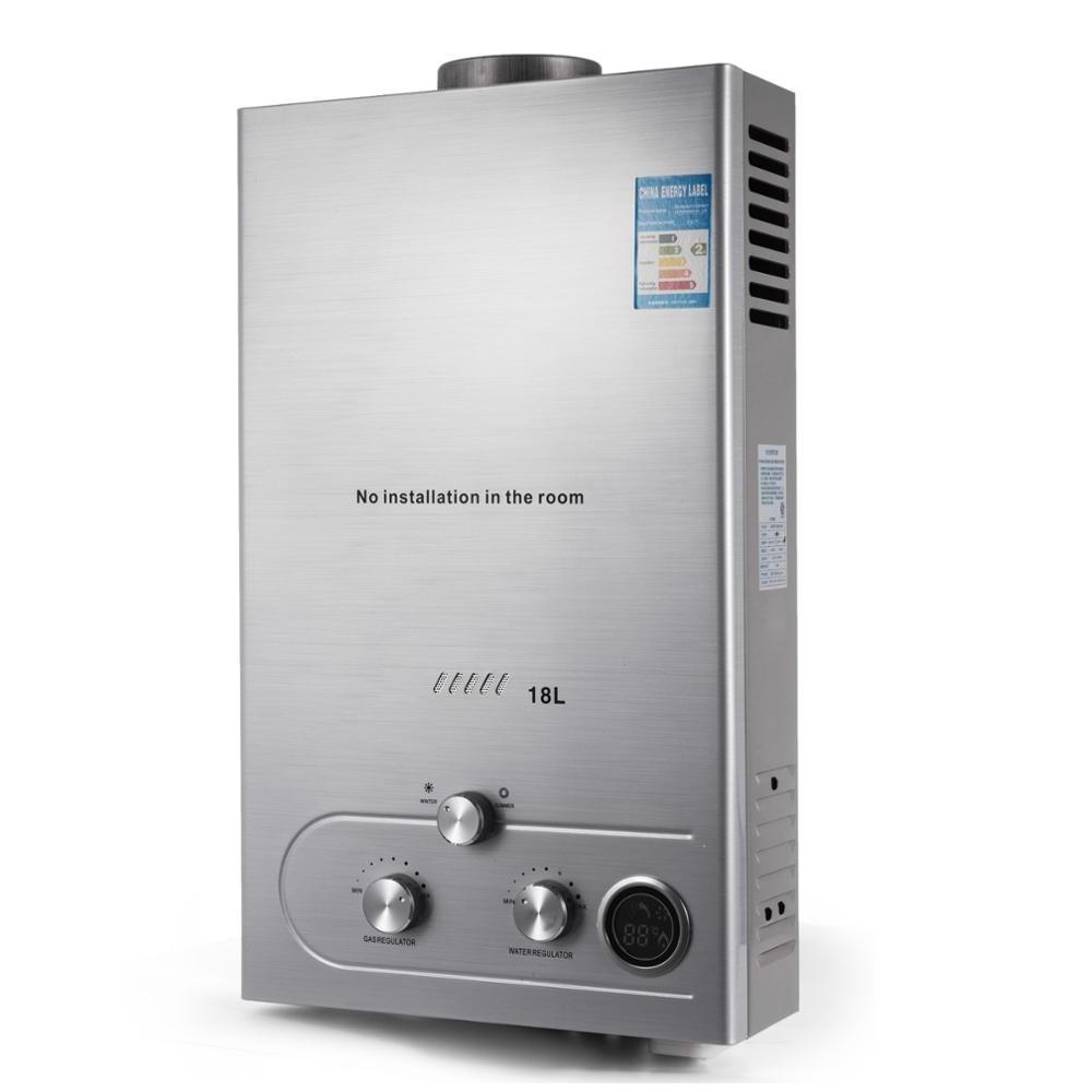 Stainless Steel Tankless Instant Boiler 18L CNG Gas Hot Water Heater gas water heater