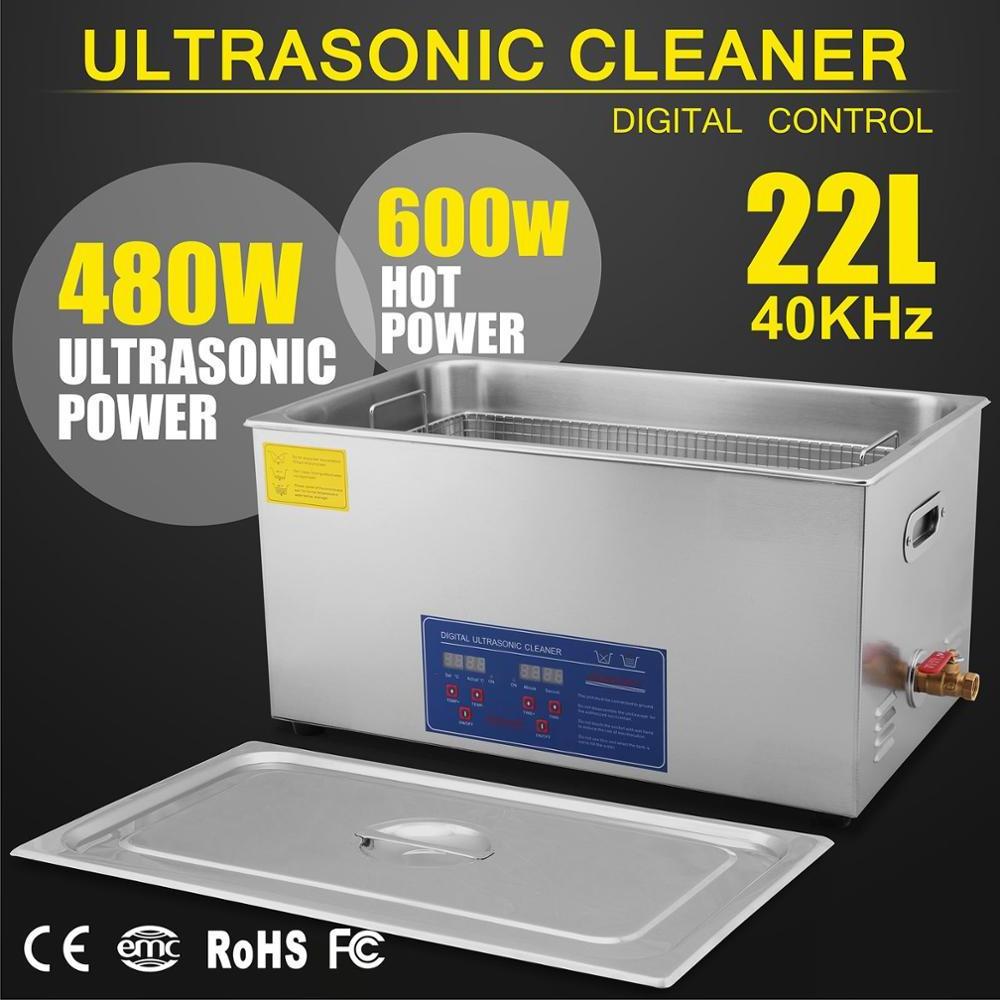 22L Digital Ultrasonic Cleaner Kit Ultra Sonic Bath Timer Jewellery Cleaning Machine