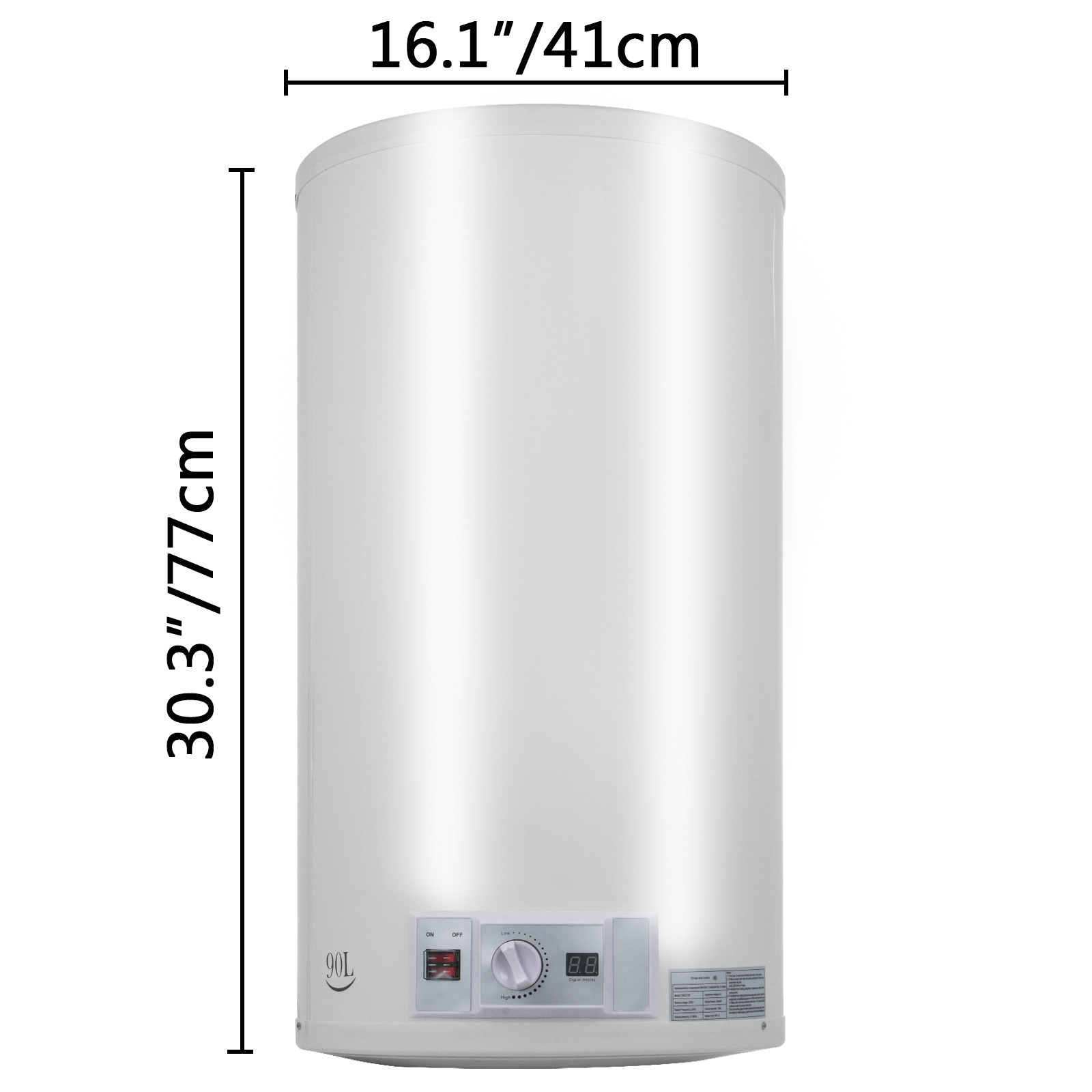 100L Electric Hot Water Heater Tank Fast Heating Tap W/ Shower Head & Faucet