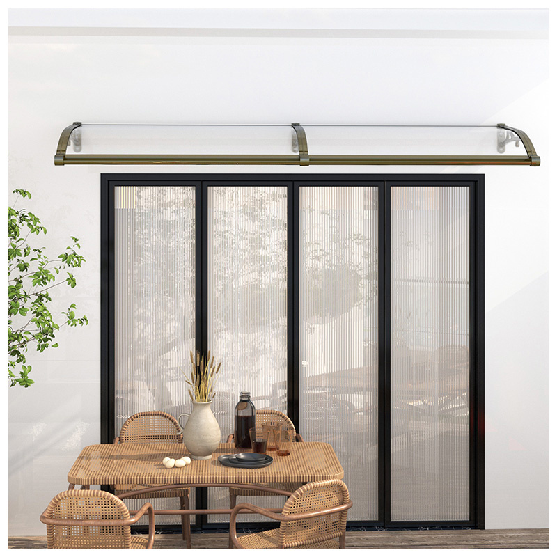 Custom Awning Parts stainless steel Canopy Awning Fittings door awning window modern glass cover front door outdoor patio canopy