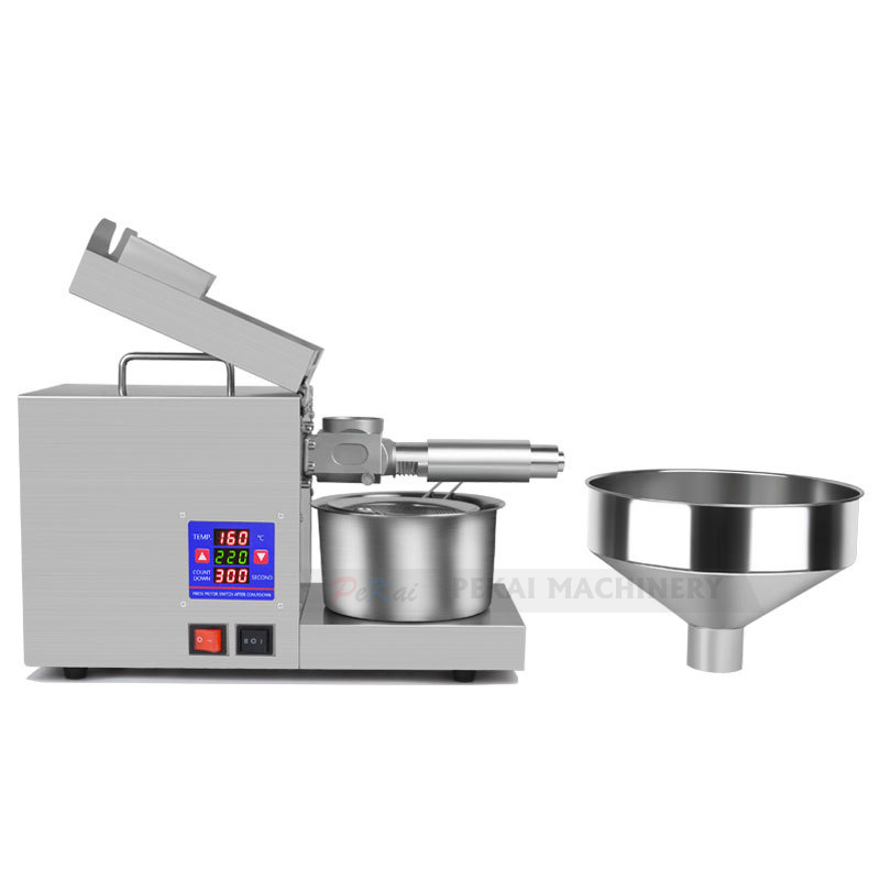 New K38 Commercial Oil Press 1200W Large Motor Strengthen Pressing Rod Cold Hot Oil Press Machine Peanut Olive Oil Extractor