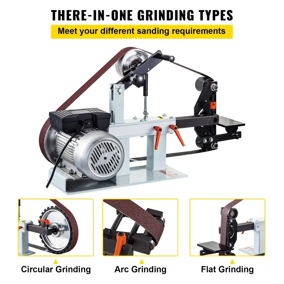 Vertical and Horizontal 2x82 Inch Belt Grinder Sander Knife Making in Grinding Machine