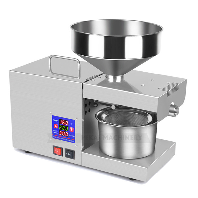 New K38 Commercial Oil Press 1200W Large Motor Strengthen Pressing Rod Cold Hot Oil Press Machine Peanut Olive Oil Extractor