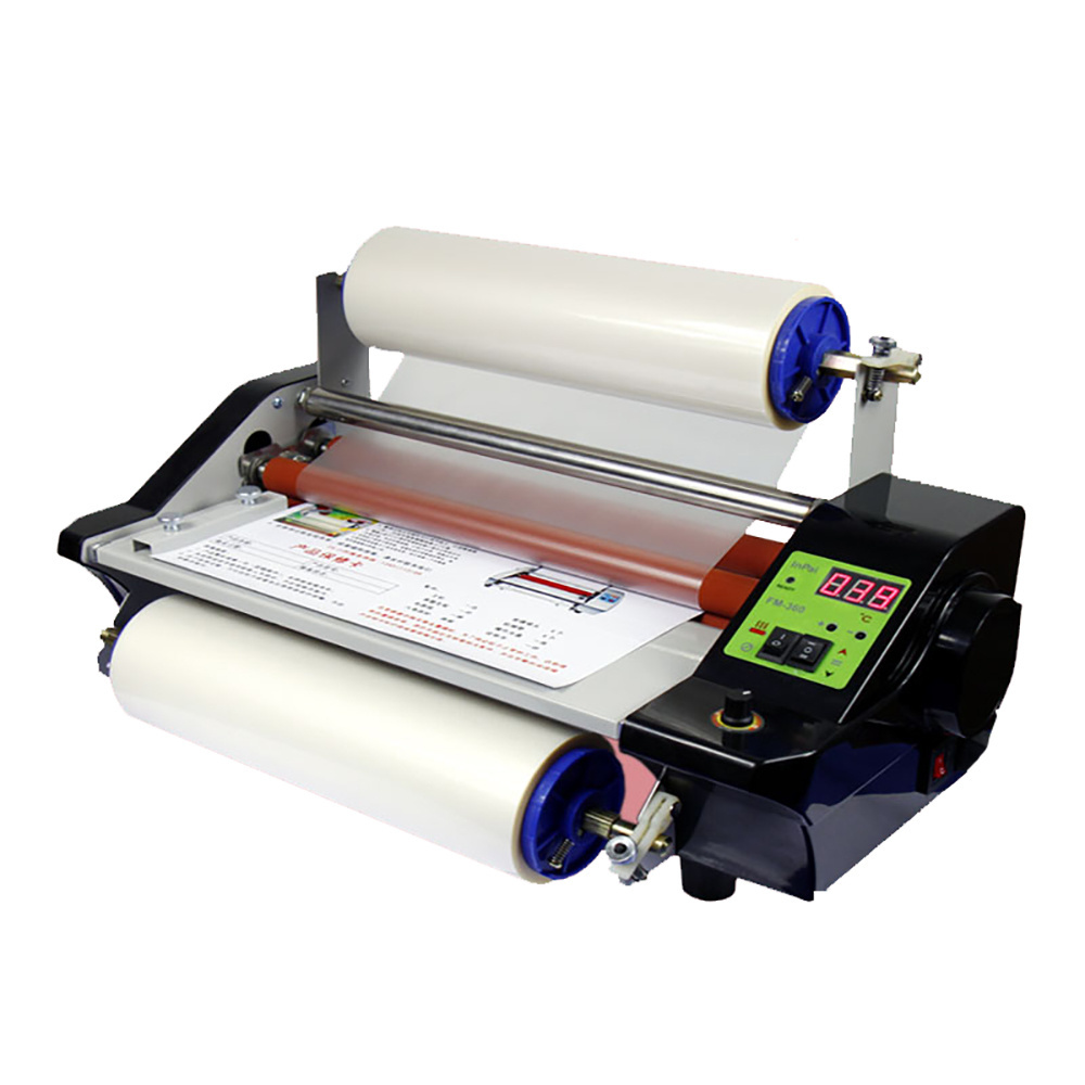 A3 Laminator Roll To Roll Hot/ Cold Transfer PET Film Crystal Sticker A-B Film Laminating Machine for UV DTF Printer