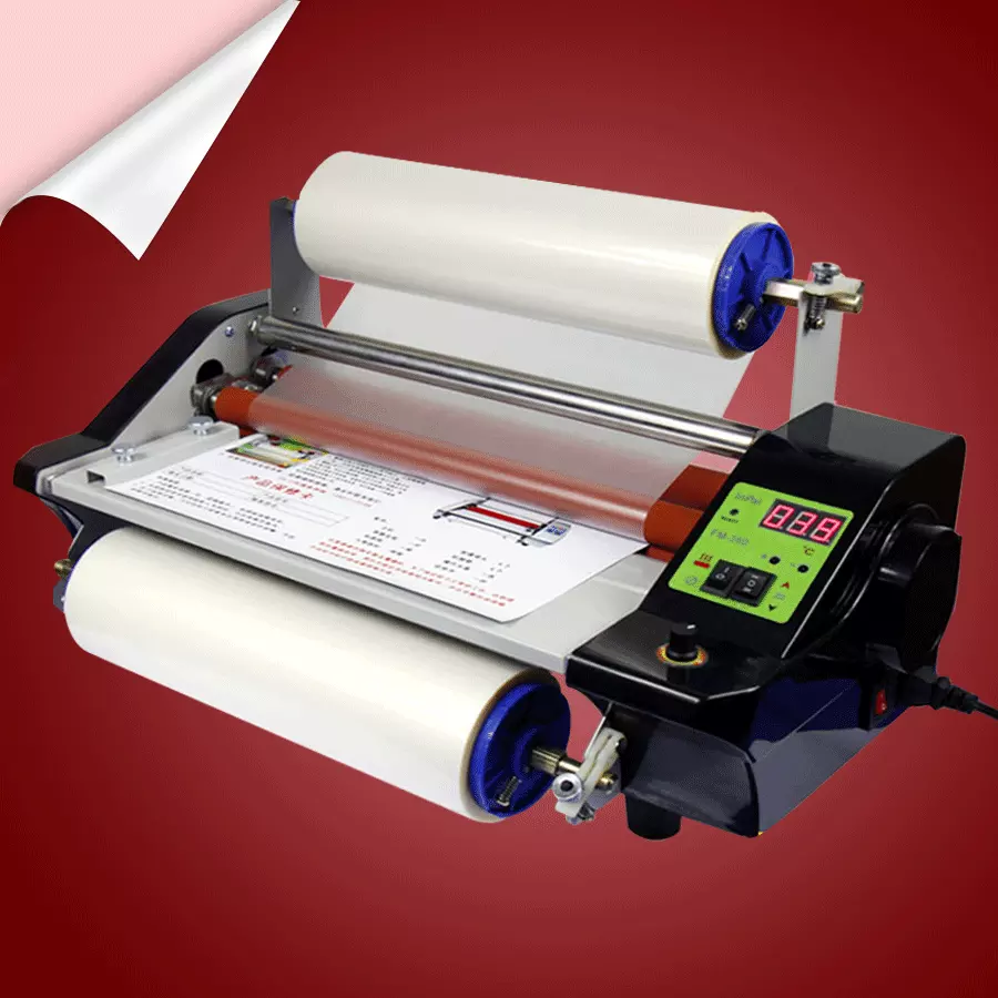 A3 Laminator Roll To Roll Hot/ Cold Transfer PET Film Crystal Sticker A-B Film Laminating Machine for UV DTF Printer