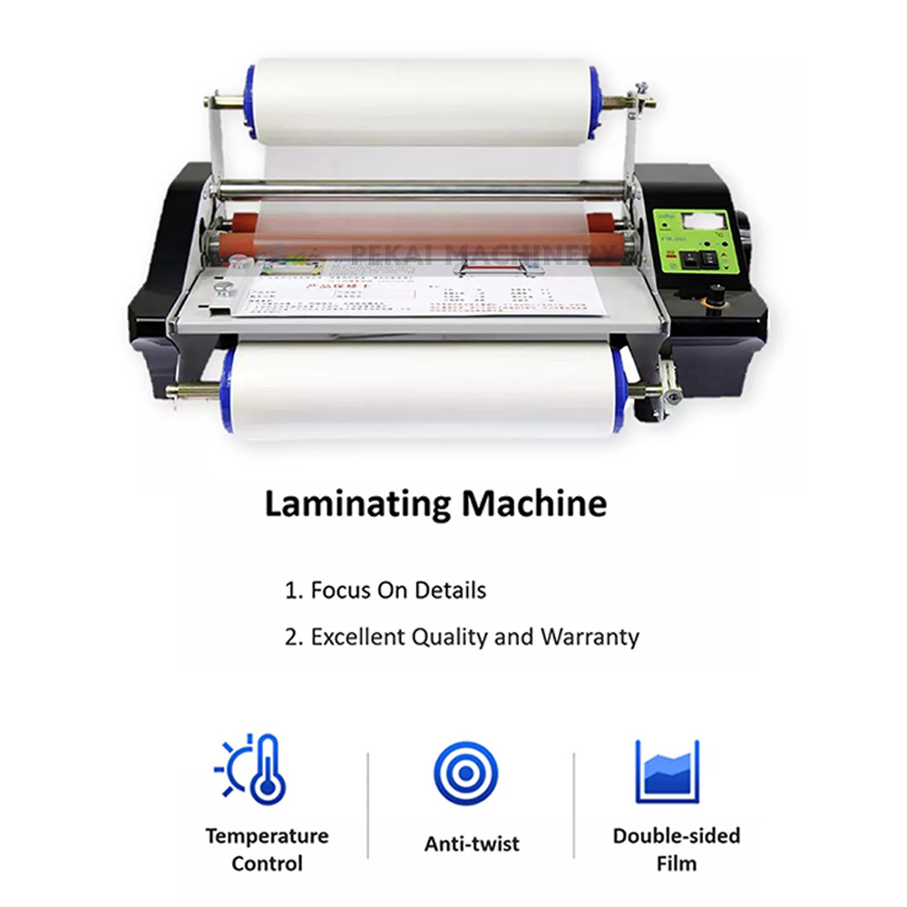 A3 Laminator Roll To Roll Hot/ Cold Transfer PET Film Crystal Sticker A-B Film Laminating Machine for UV DTF Printer