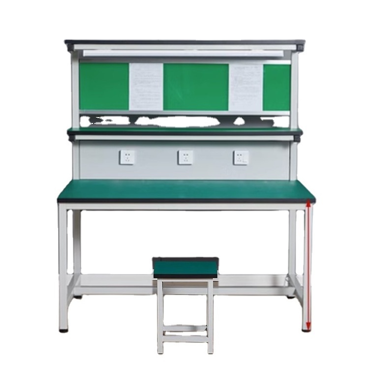 NEW ESD electronic repair pipe workbench for factory assembly line packing bench bench assembly table