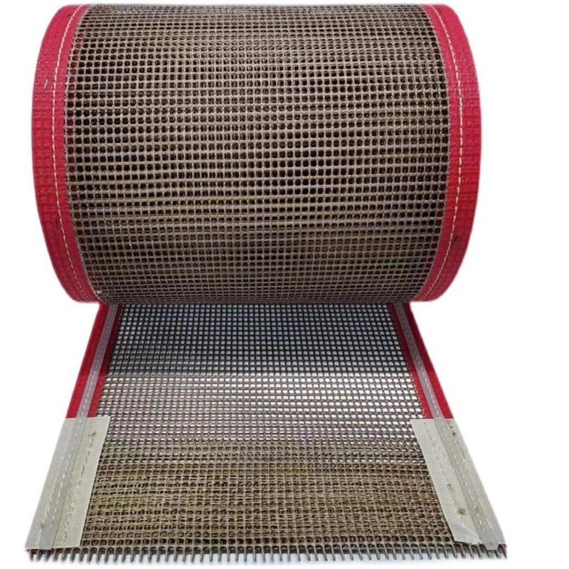 Heat Resistant food gradeTefloning mesh belt for cooling food  conveyor