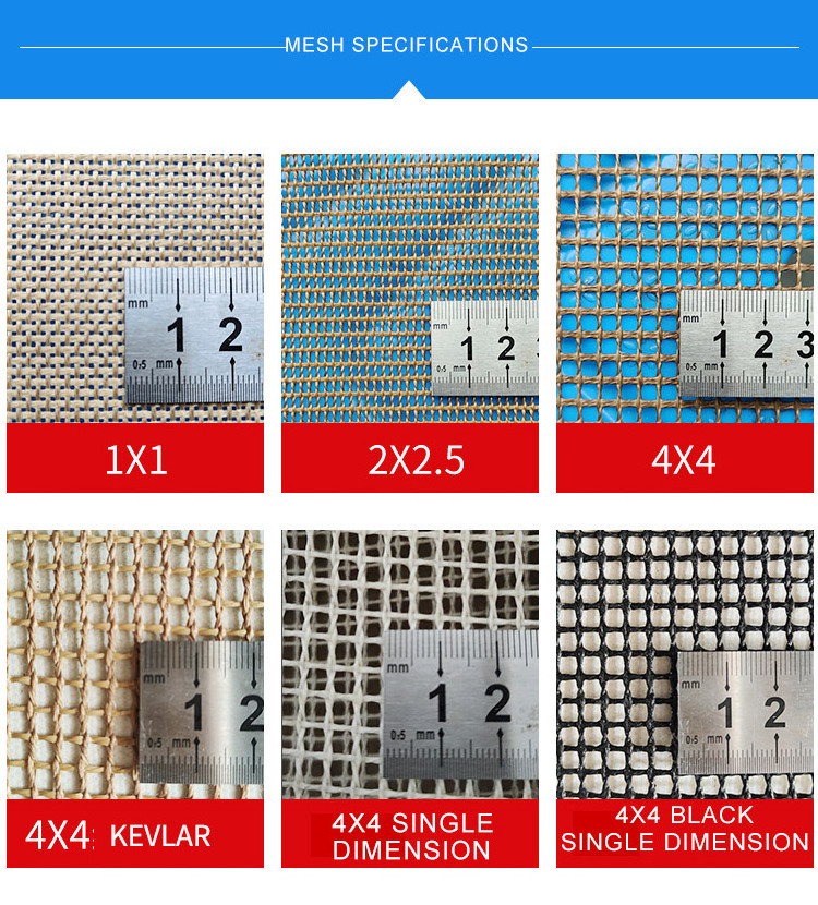 Heat Resistant food gradeTefloning mesh belt for cooling food  conveyor