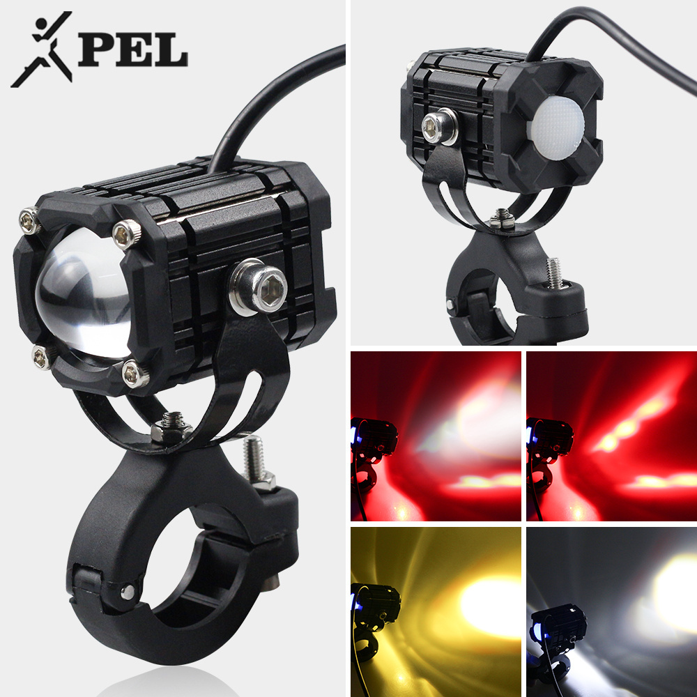 PEL Driving Lights Motor Bike Headlight Laser Mini Spot Light Para Moto Focos Led Spotlight 20w Car Motorcycle Led Work Light