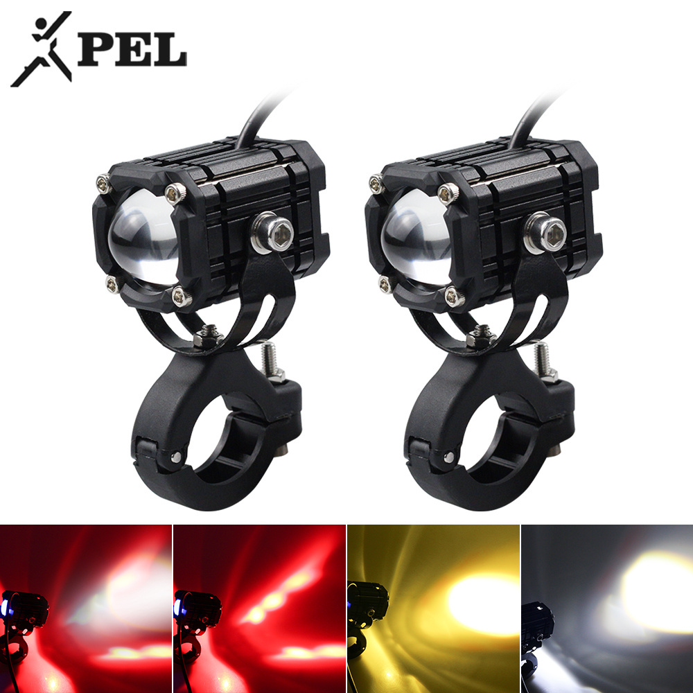 PEL Driving Lights Motor Bike Headlight Laser Mini Spot Light Para Moto Focos Led Spotlight 20w Car Motorcycle Led Work Light