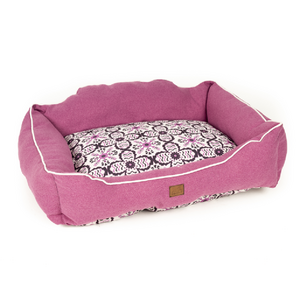 High Quality European Style PINCHED EDGE Pink Dog Bed Washable Removable Tufted Cover Lazy Hound Bruno Pet Beds Memory Foam