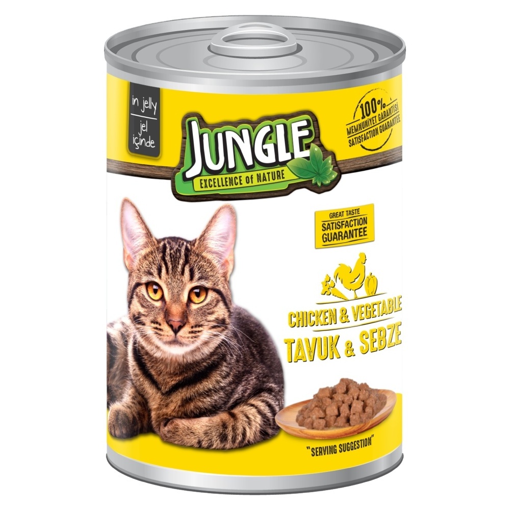 Cat Canned Wet Food With Chicken and Vegetables