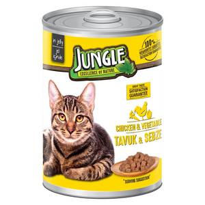 Cat Canned Wet Food With Chicken and Vegetables