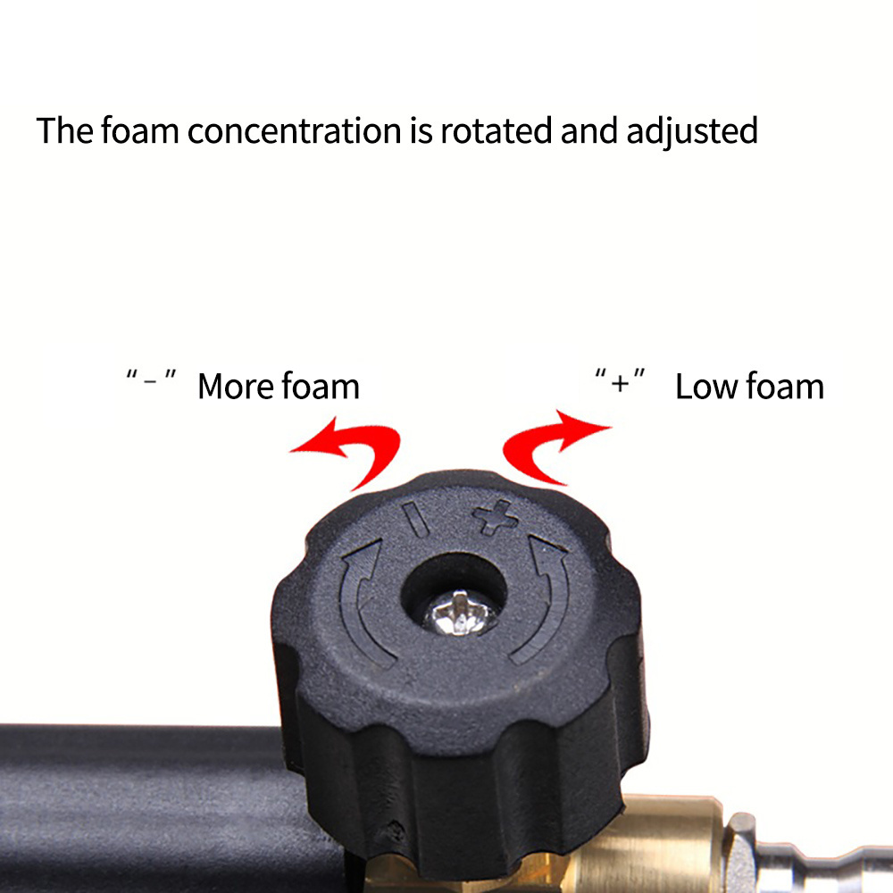 Large capacity plastic foam cannon spray can be connected with high-pressure cleaning gun