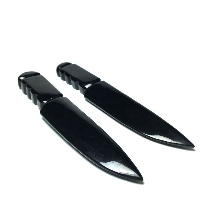 Wholesale hand carved obsidian crystal daggers healing stones