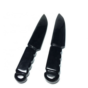 Wholesale hand carved obsidian crystal daggers healing stones