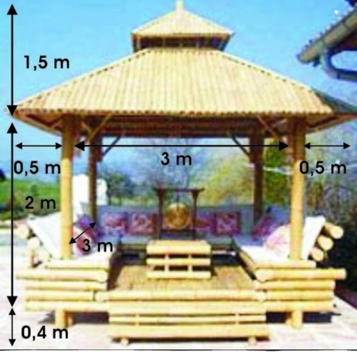 Hand Made Bamboo Gazebo High Quality