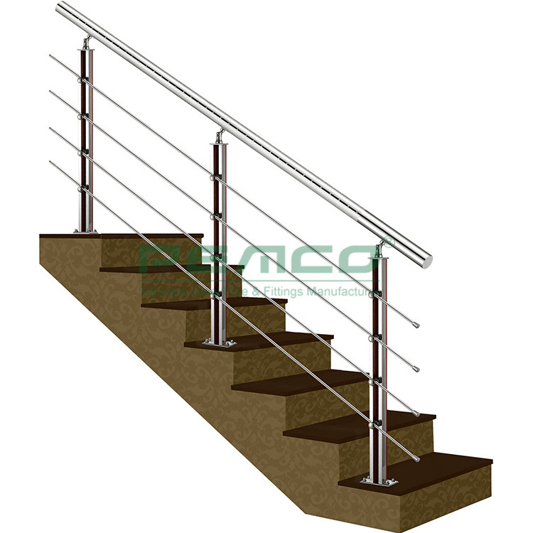 Hot Sale Stainless Steel 304 Stair Railing Indoor Balustrade And Handrail